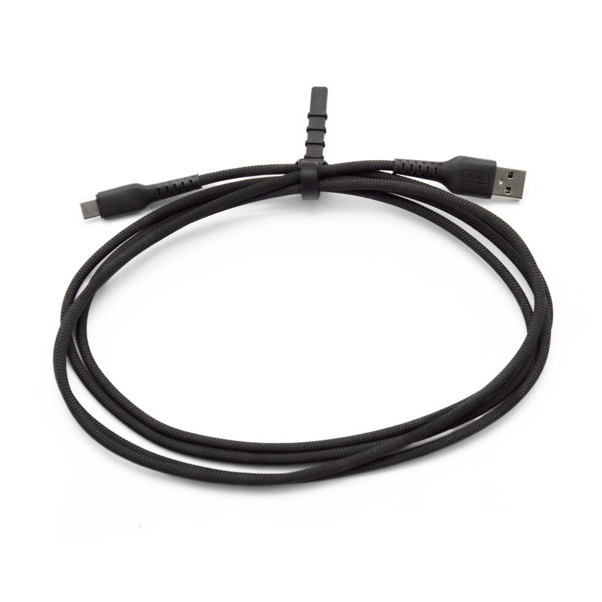 USB-C Type-C Quick Charge 3.1A Fast Charging 2 Meters Black + LED