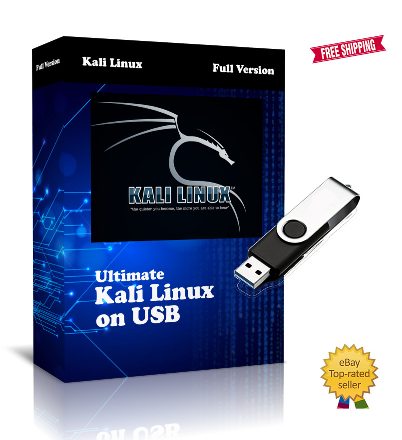 KALI LINUX 64BIT 2021 EDITION ON BOOTABLE USB PEN 600+ HACKING TOOLS