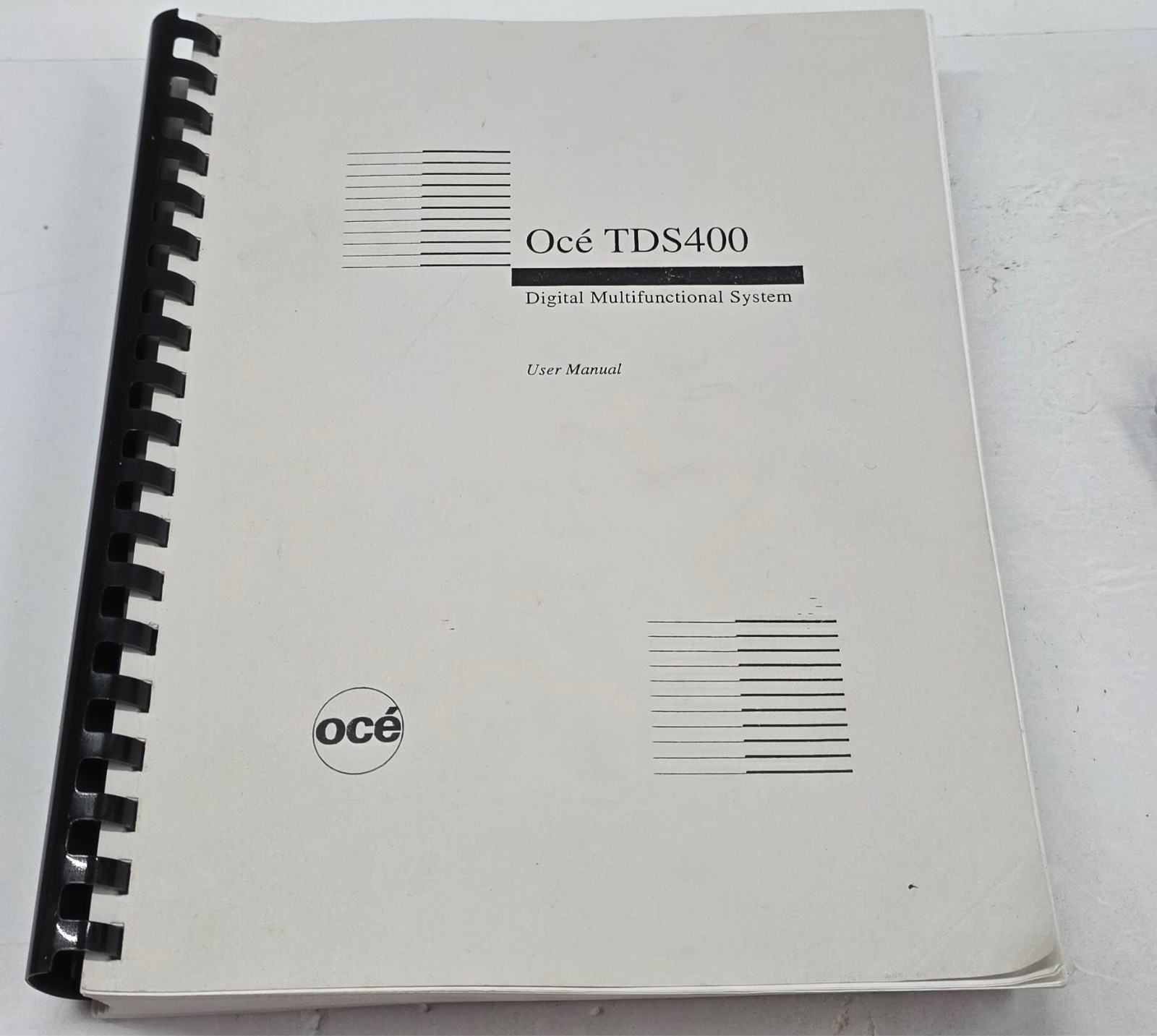 OCE TDS 400 Plotter User Manual - See Pictures