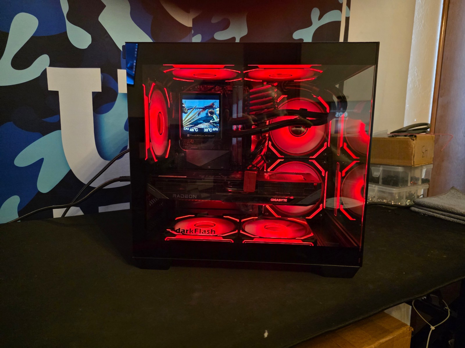 Custom Gaming PC 5800XT 32Gb DDR4 4000 RX 9060XT 16gb
