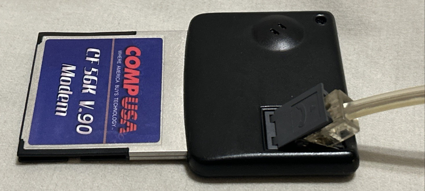 CompUSA PCMCIA Wired Compact Flash 56k V.90 Fax /  Modem Card