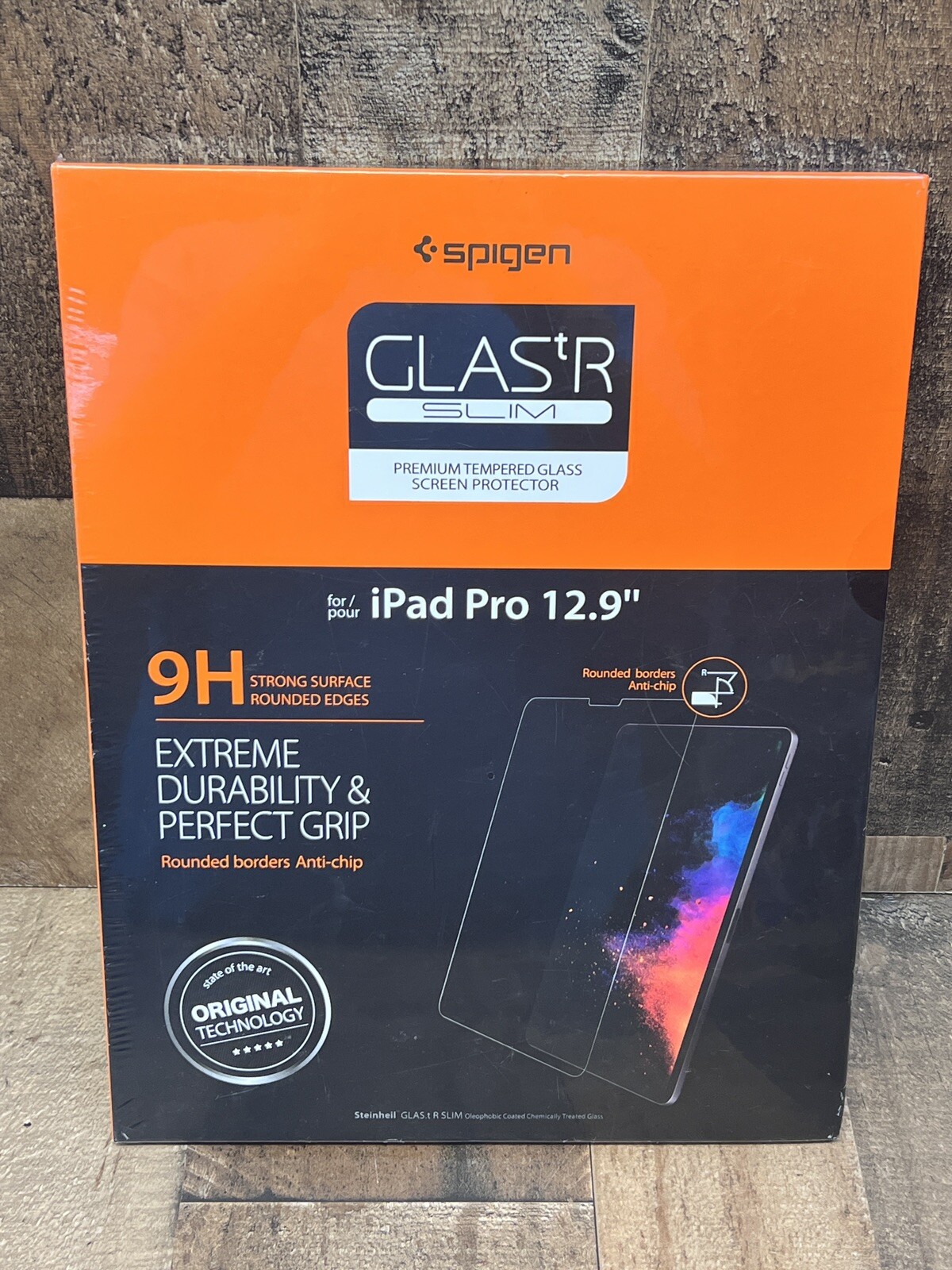 iPad Pro 12.9 in | Spigen [ Glas.tR Slim ] Slim Sensor Opening Screen Protector