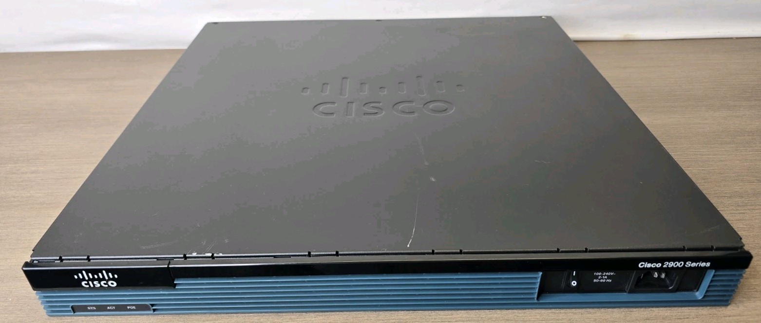 Cisco 2901/K9 Integrated Services Router 2-Port Gigabit Ethernet Fully-Managed