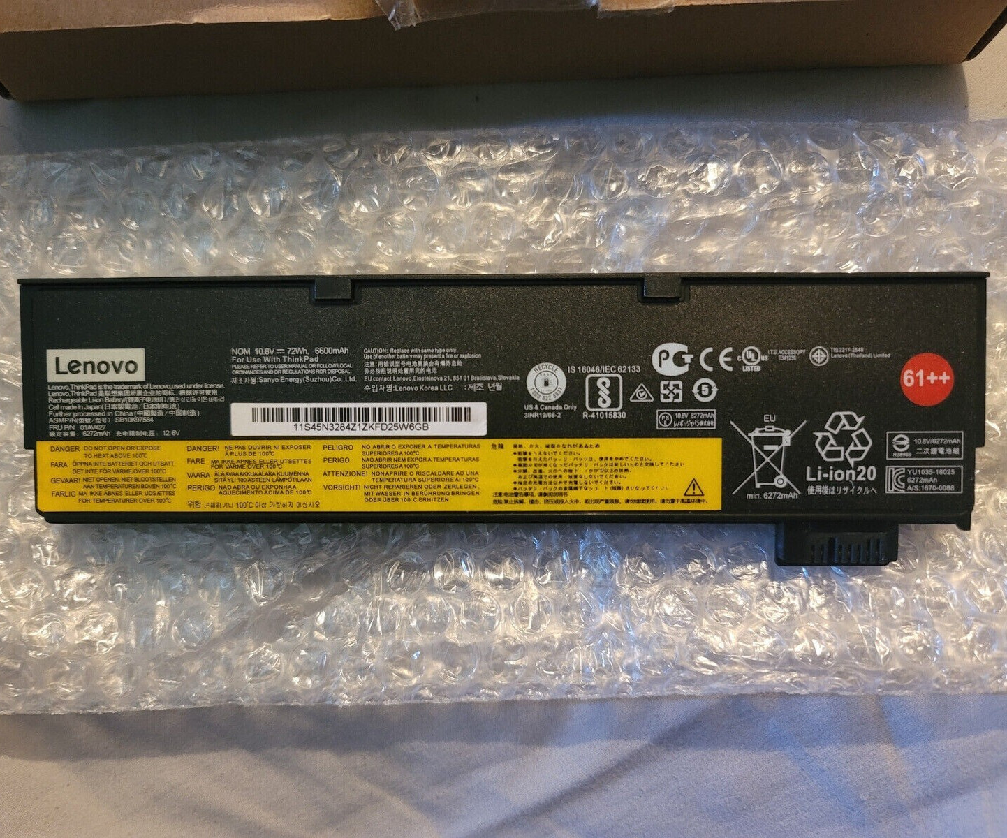 NEW Genuine 72WH T470 Battery For Lenovo ThinkPad T480 T570 P51S 01AV427 61++