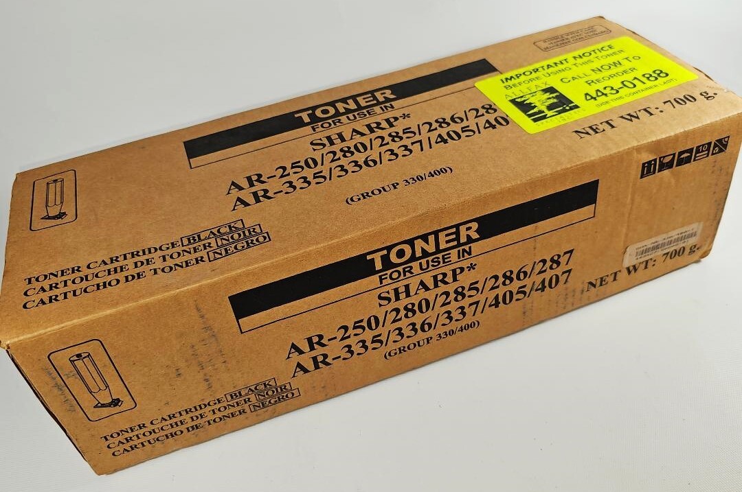 For Use in Sharp Toner Cartridge Black AR250 280 285 286 287 335 336 337 405 407