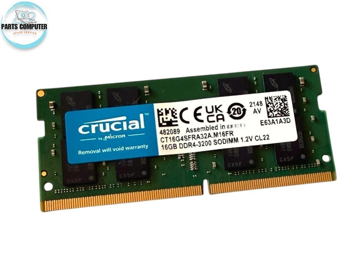 Crucial 16GB DDR4 3200 MHz PC4-25600 SODIMM Memory RAM 1x (CT16G4SFRA32A)
