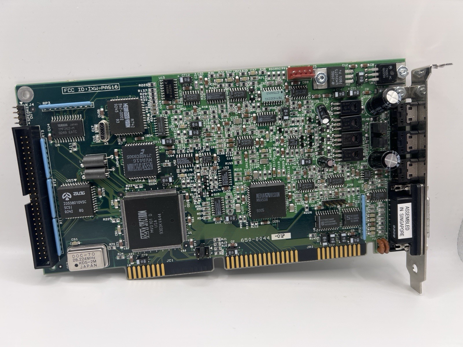 Media Vision Pro Audio Spectrum 16 (PAS16) 16bit ISA sound Card SCSI Yamaha OPL3