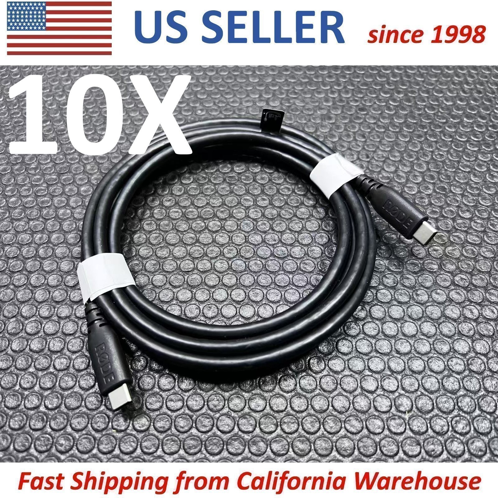 10X RØDE RODE SC27 SuperSpeed USB-C Fast Data Transfer 2m Cable 5Gbps 60W NEW