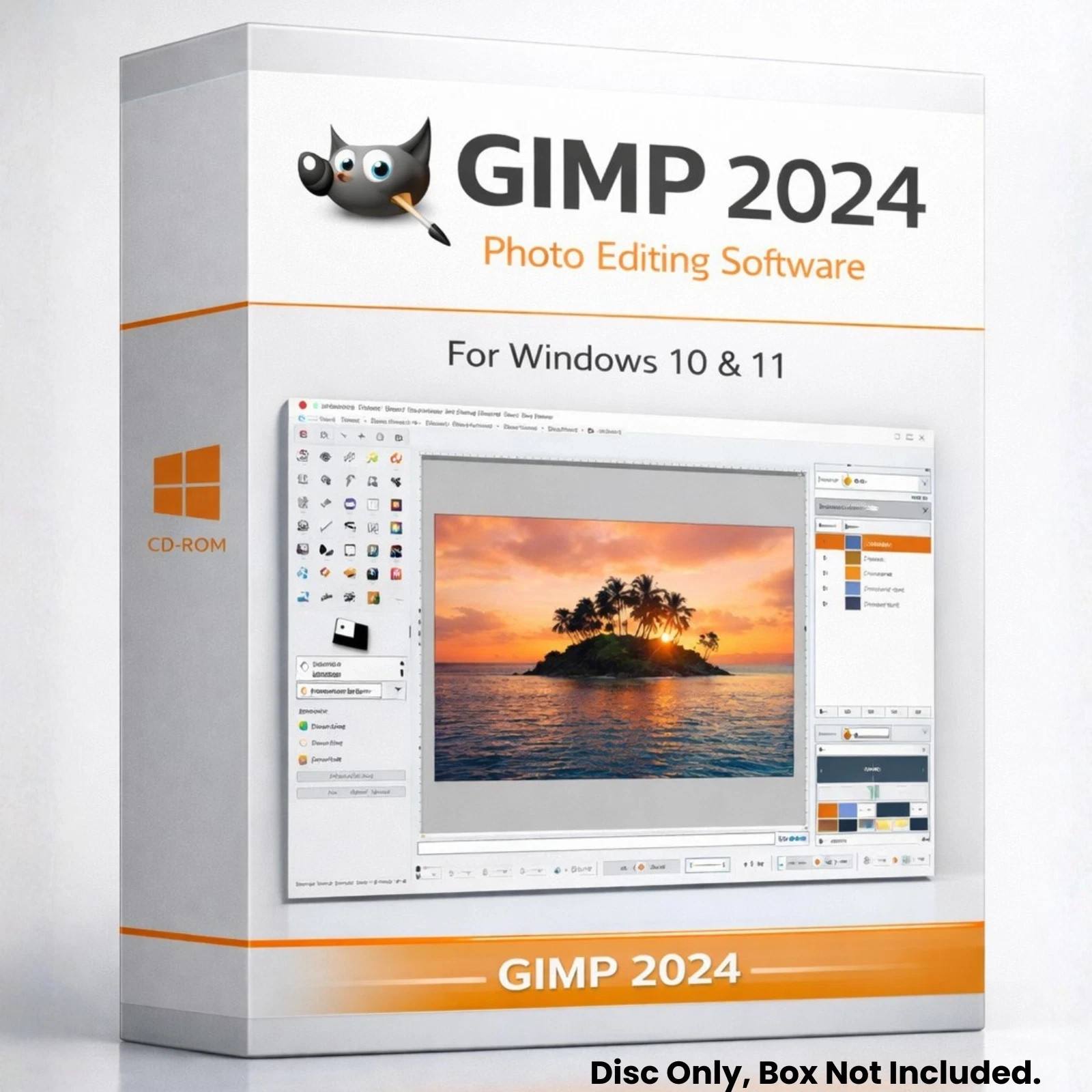 GIMP 2024 Photo Editing Software - Graphic Design, Image Enhancement & More DVD