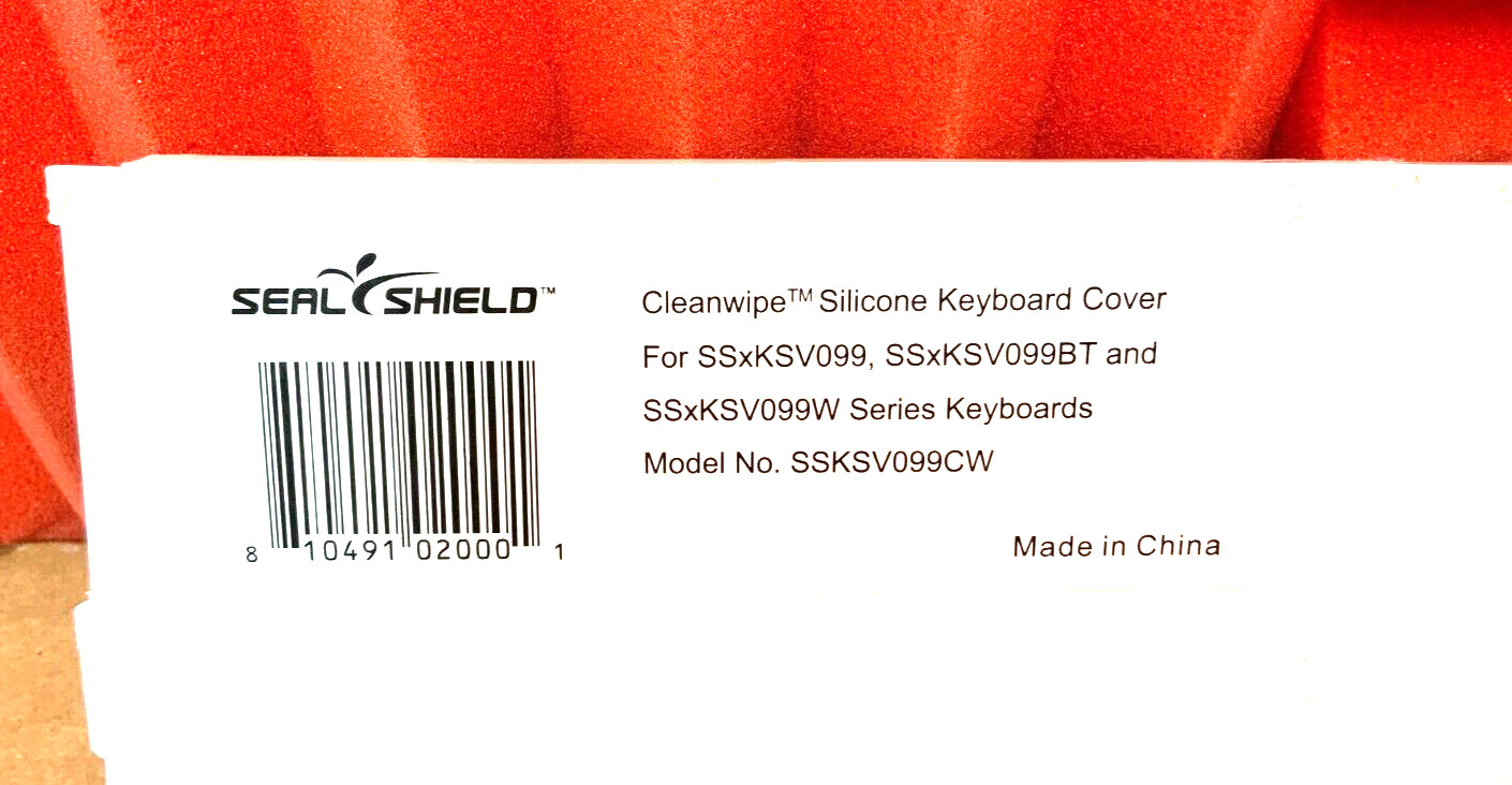 Seal Shield Clean Wipe Keyboard Cover SSKSV099CW ✅❤️✅❤️ NEW OPEN BOX