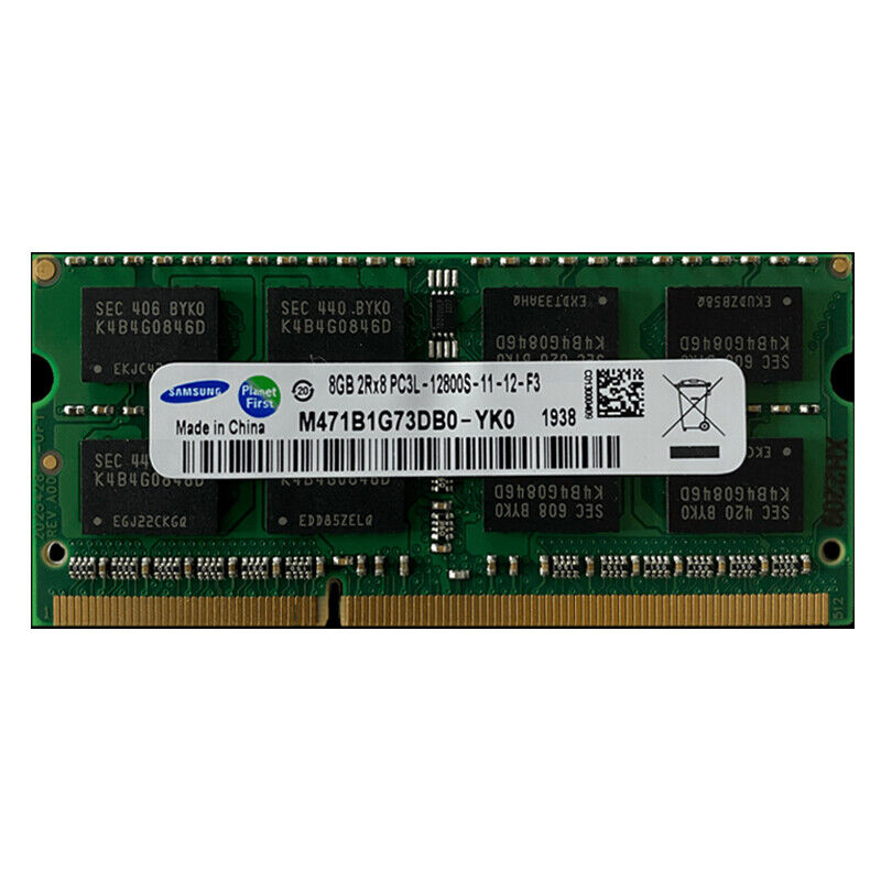 SAMSUNG DDR3L 8GB 16GB 32GB 1600 MHz PC3-12800 Laptop Memory RAM SODIMM 204-Pin
