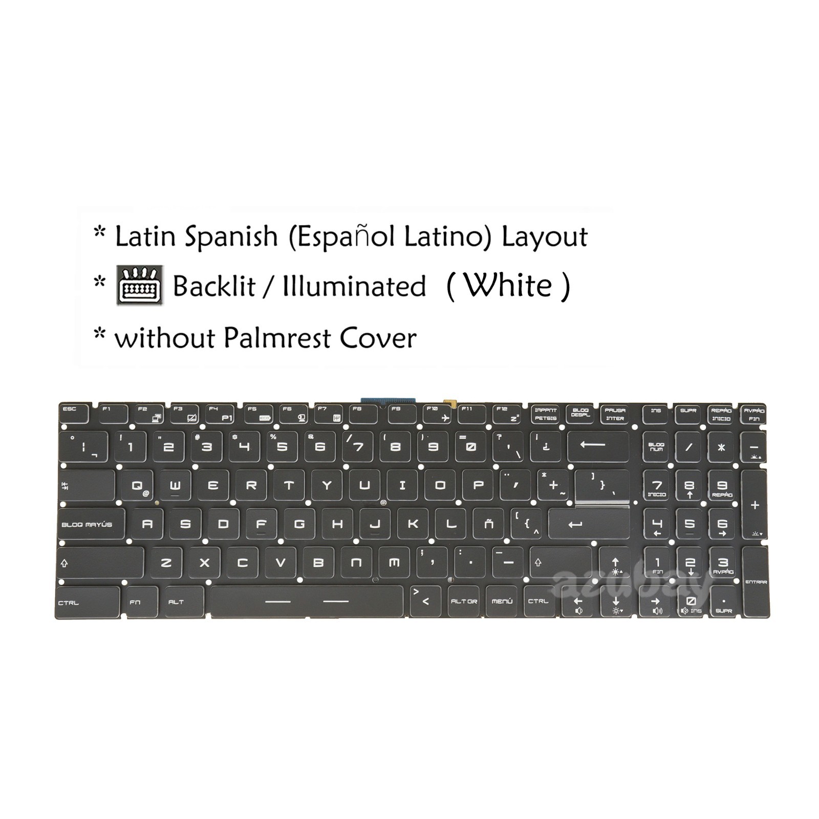 Teclado Español For MSI MS-16UK MS-179B MS-179E MS-179F MS-17E5 MS-17E7 Backlit
