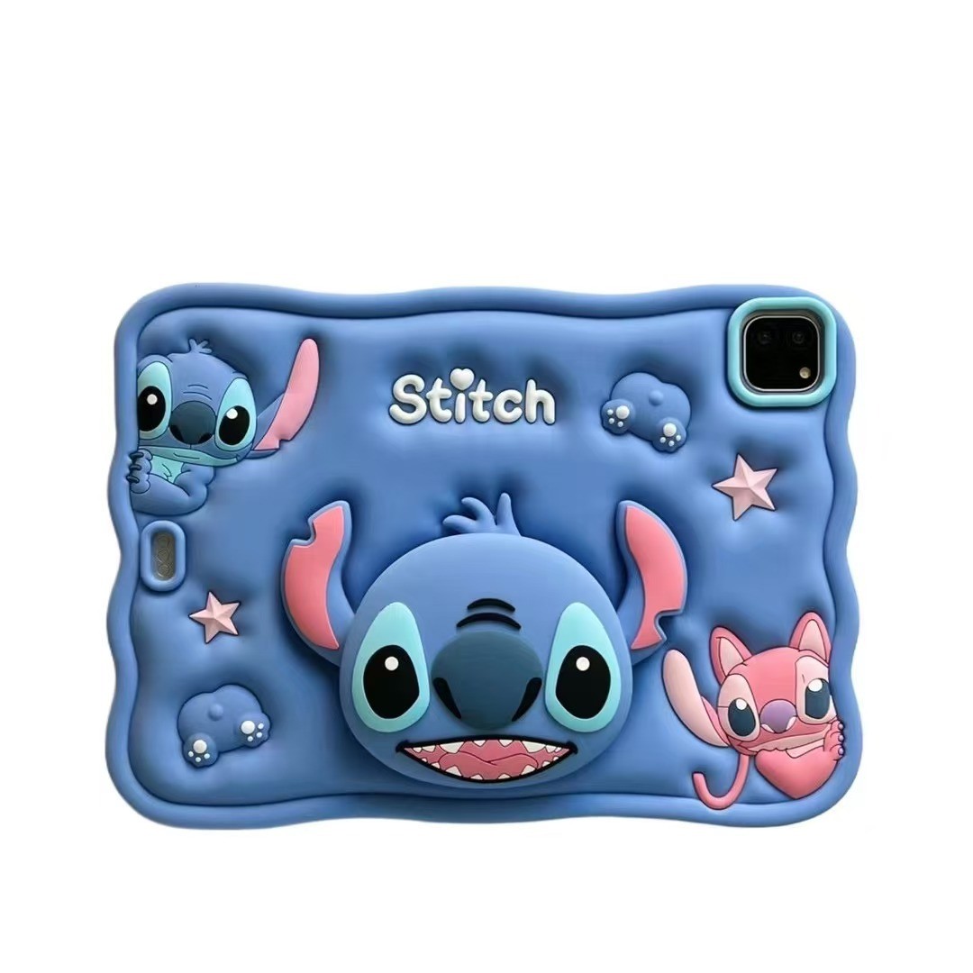 for iPad Mini 7.9/8.3" 3D Cartoon Stitch Case for iPad Air/Pro 11" for Kids Gift