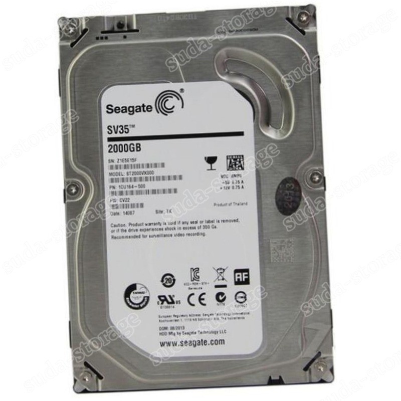 1PCS Seagate SV35 2TB ST2000VX000 7200RPM SATA 3.5" Desktop Internal Hard Disk