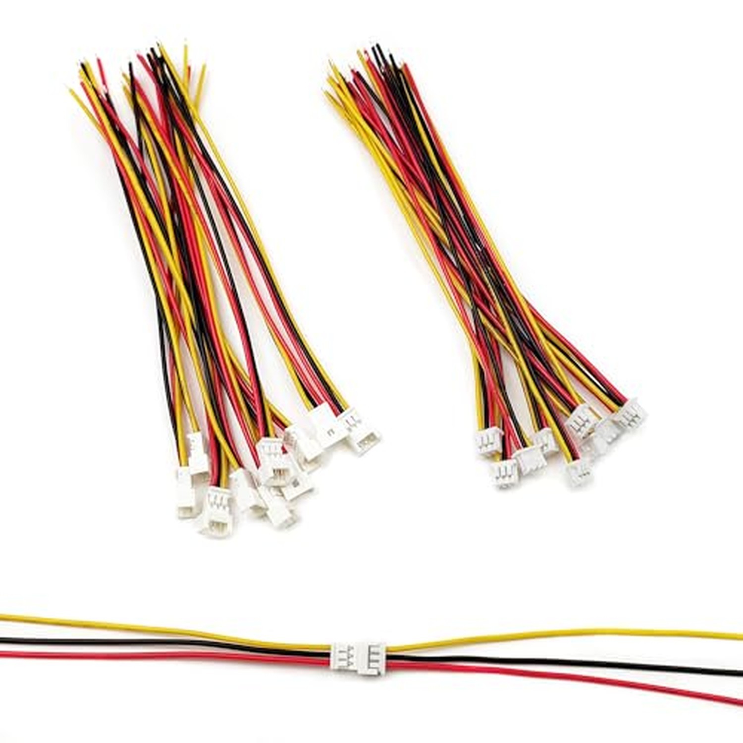 10 Pairs JST Connectors 1.25mm 3 Pin Micro Male and Female Connector Plug wit...