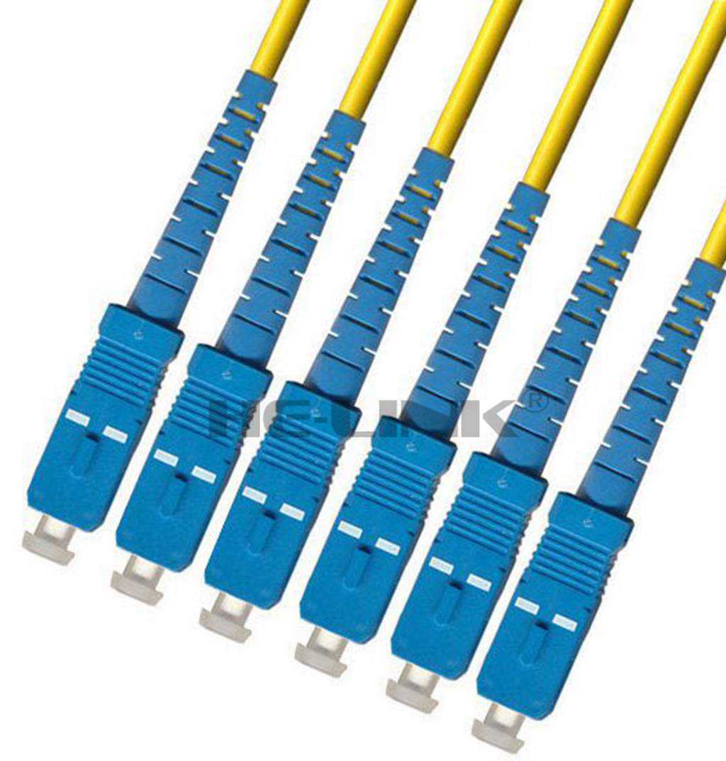 50M SC-SC Outdoor Armored Singlemode 6 Strands Fiber Optic Cable