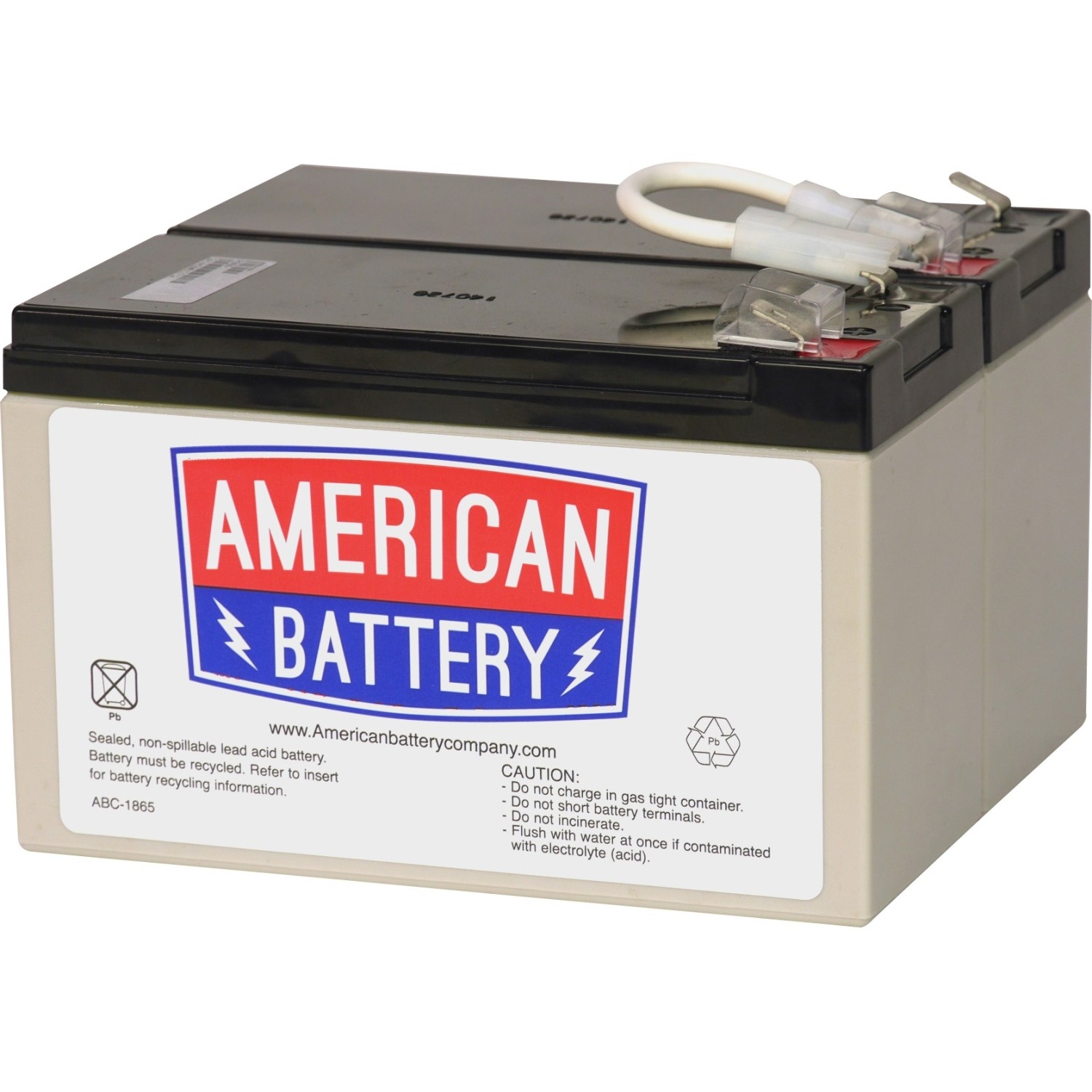 American Battery RBC109 UPS Battery Pack 9000mAh 12V Spill-proof