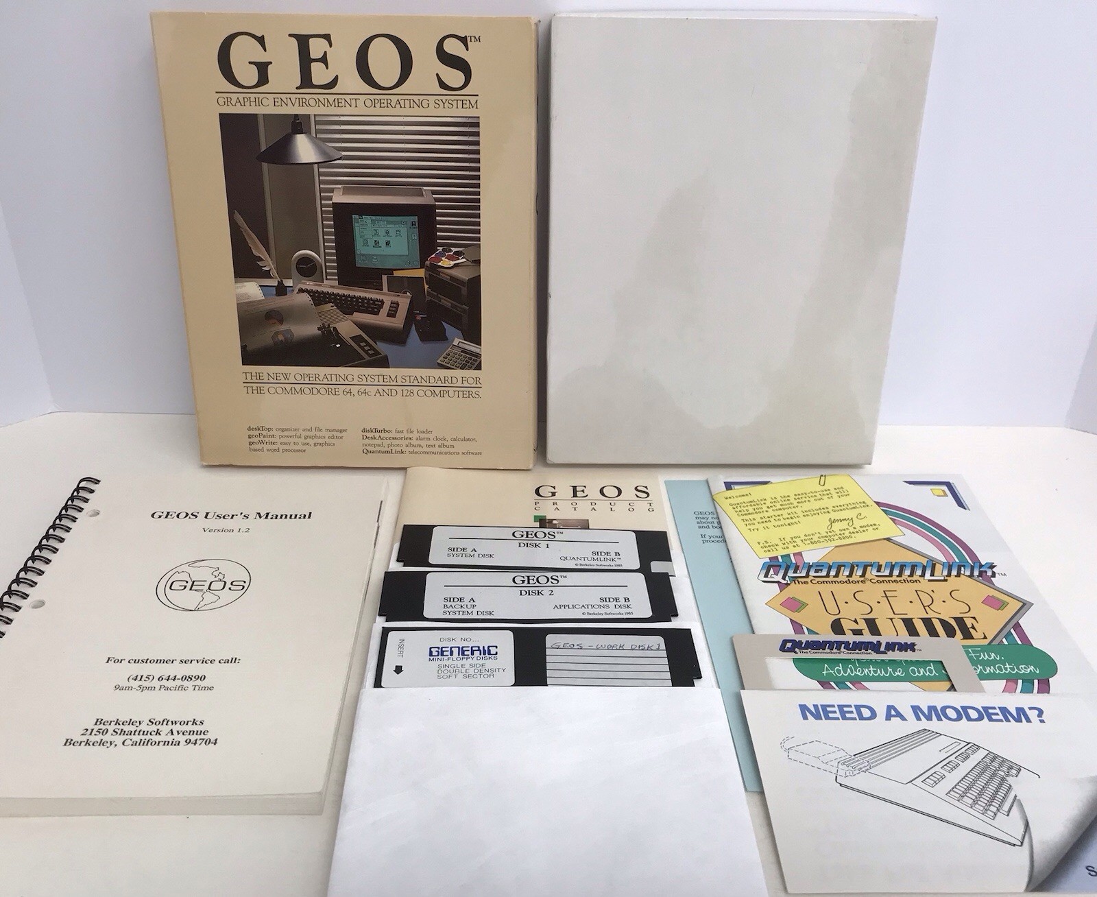 GEOS Graphic Environment Operating System (Commodore 64 / 128) Berkley Softworks