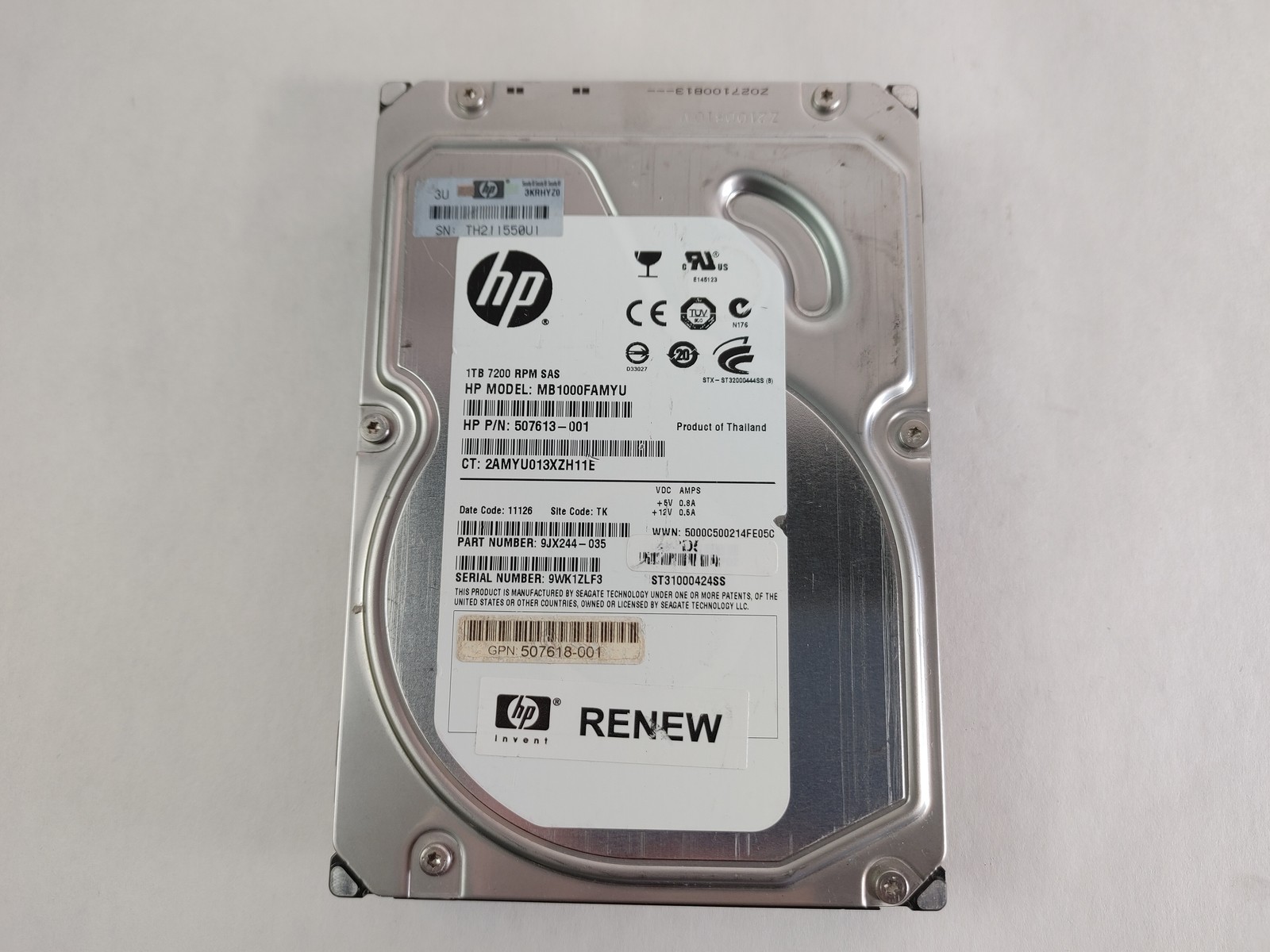 Seagate HP Constellation ST31000424SS 1 TB 3.5" SAS 2 Enterprise Drive