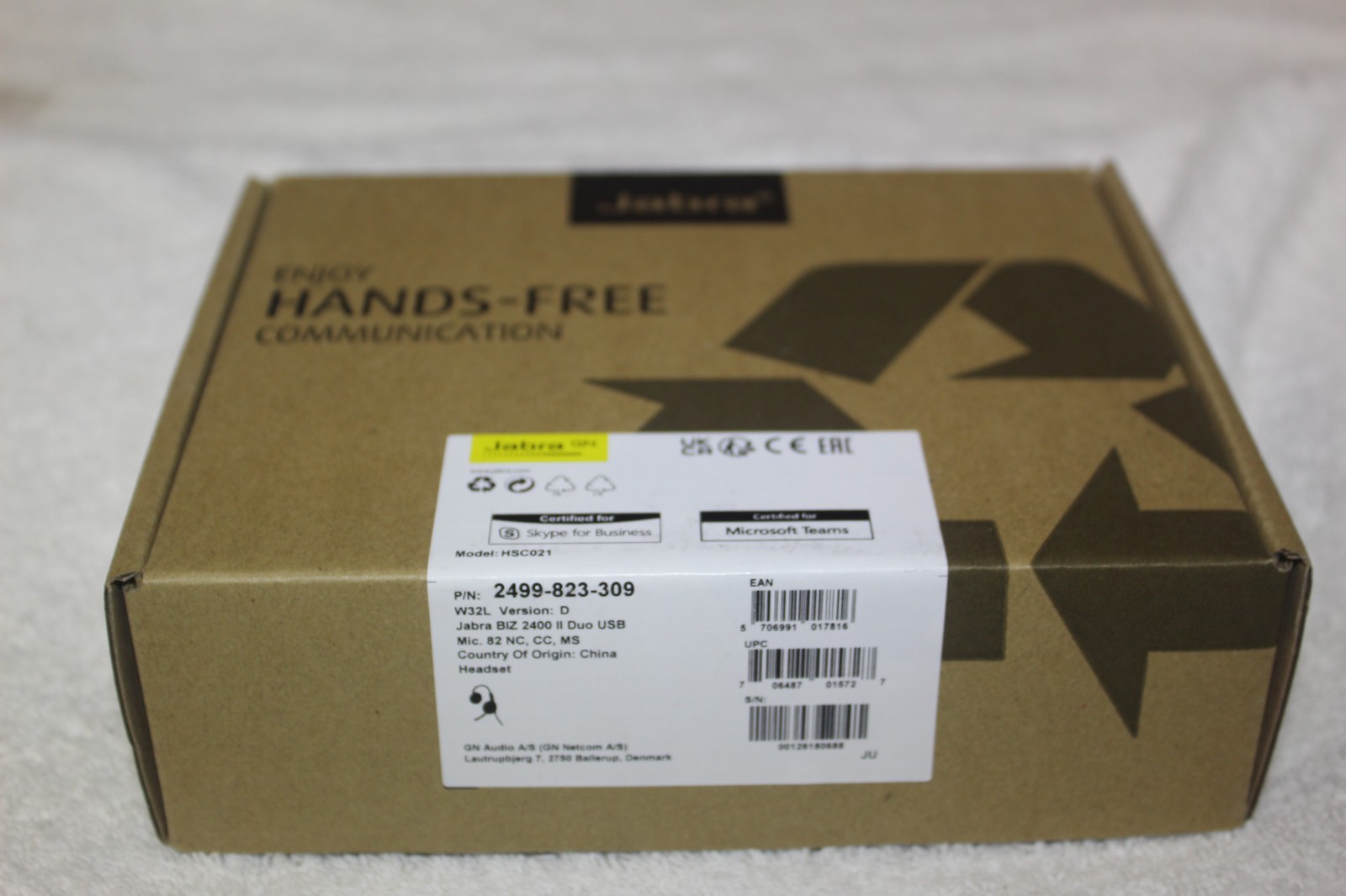 Jabra Headset New  Model HSC021