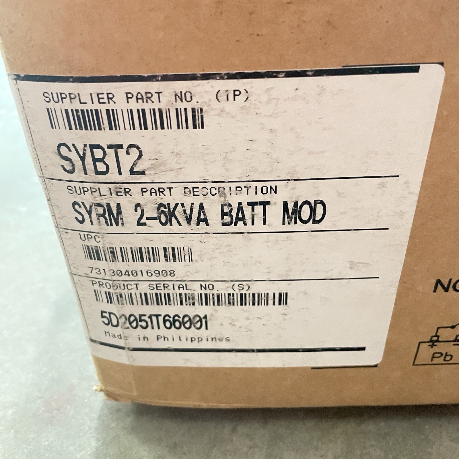 American Power Conversion APC SYBT2 SYRM 2-6KVA Battery Module - NEW in BOX