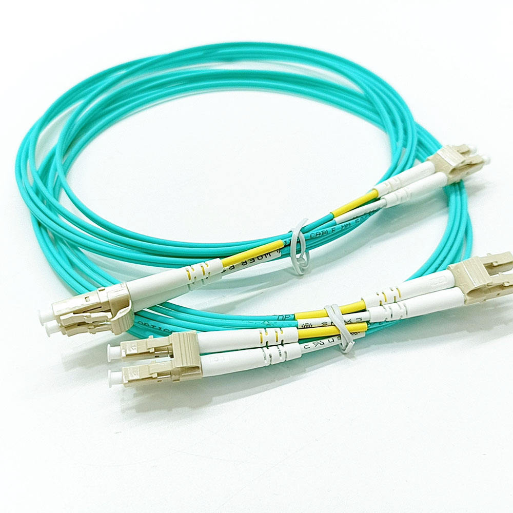 1/2/5pcs 3m LC-LC UPC Multi-Mode OM3 10GB Duplex Fiber Optical Jumper Patch Cord