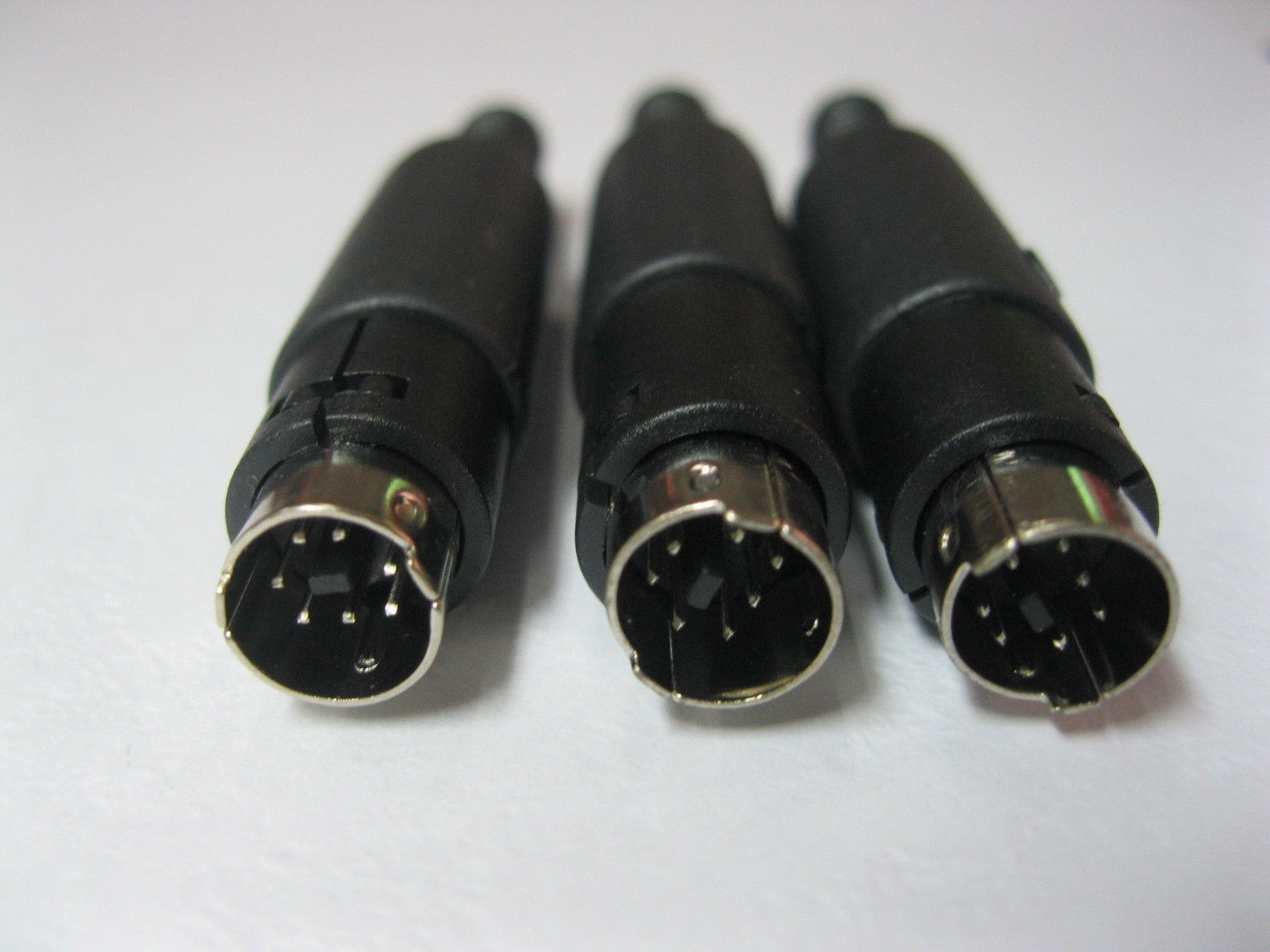 50 pcs 7 Pin Mini DIN Plug Male Connector with Plastic Handle New
