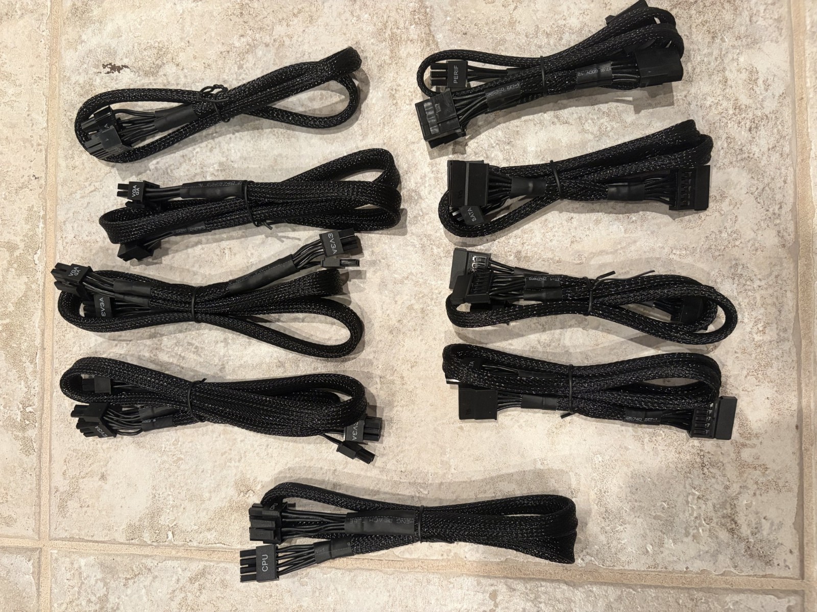 NEW EVGA SuperNOVA GA Modular PSU Cable - Choose PCIe, SATA, CPU or Peripheral
