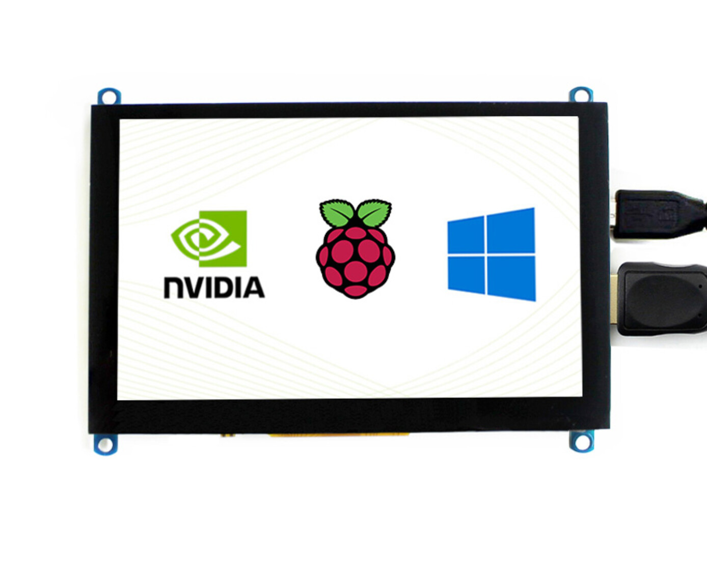 Raspberry Pi 4B 5" HDMI capacitive display LCD screen vga touch screen module