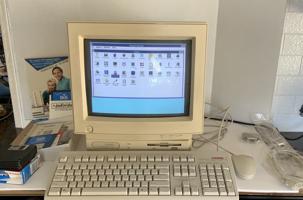 1993 Compaq Presario 425 All-in-One Computer System Working