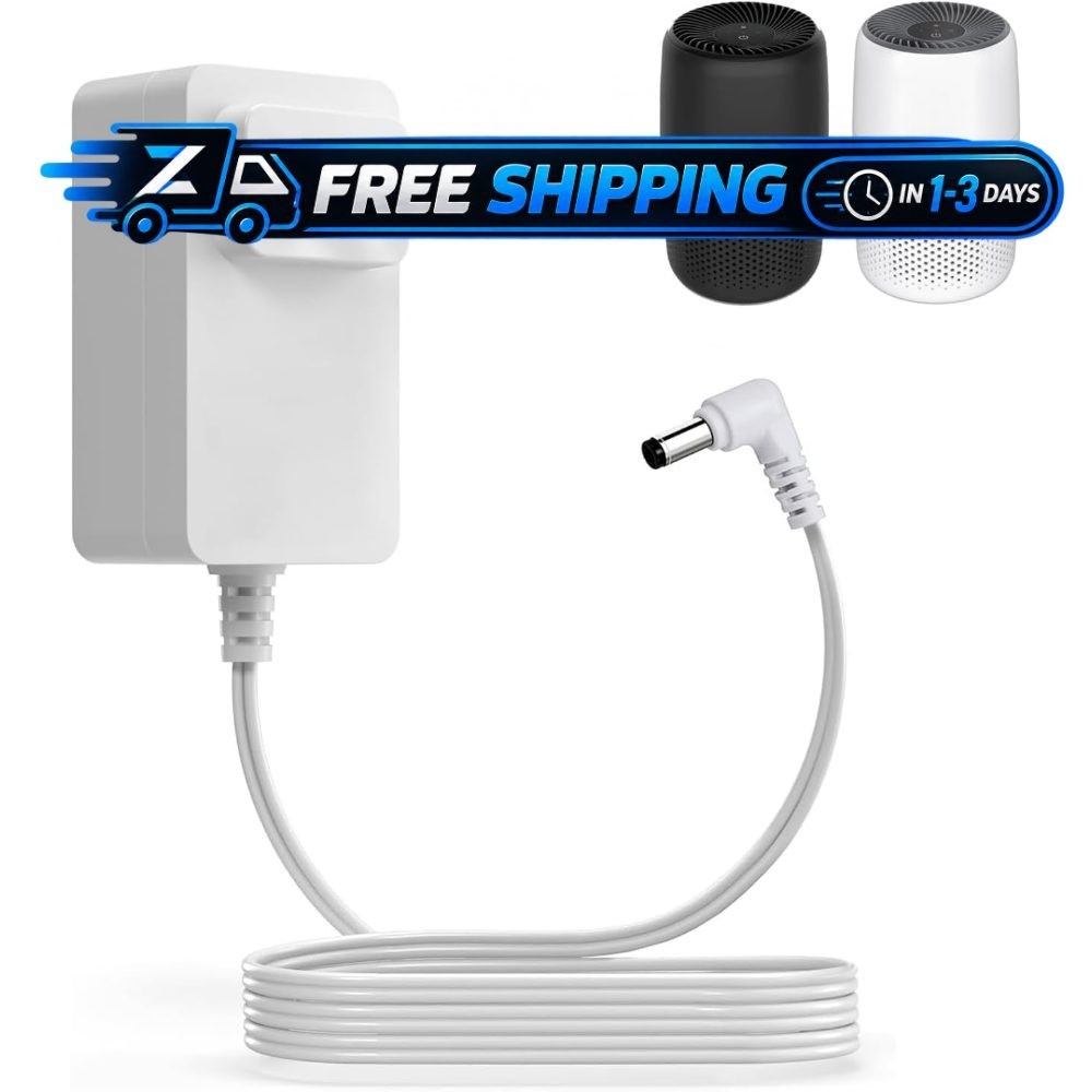JMDDS 12V Power Cord 6.6ft for Levoit Core Mini Air Purifier LAP-C161-WUS KUS