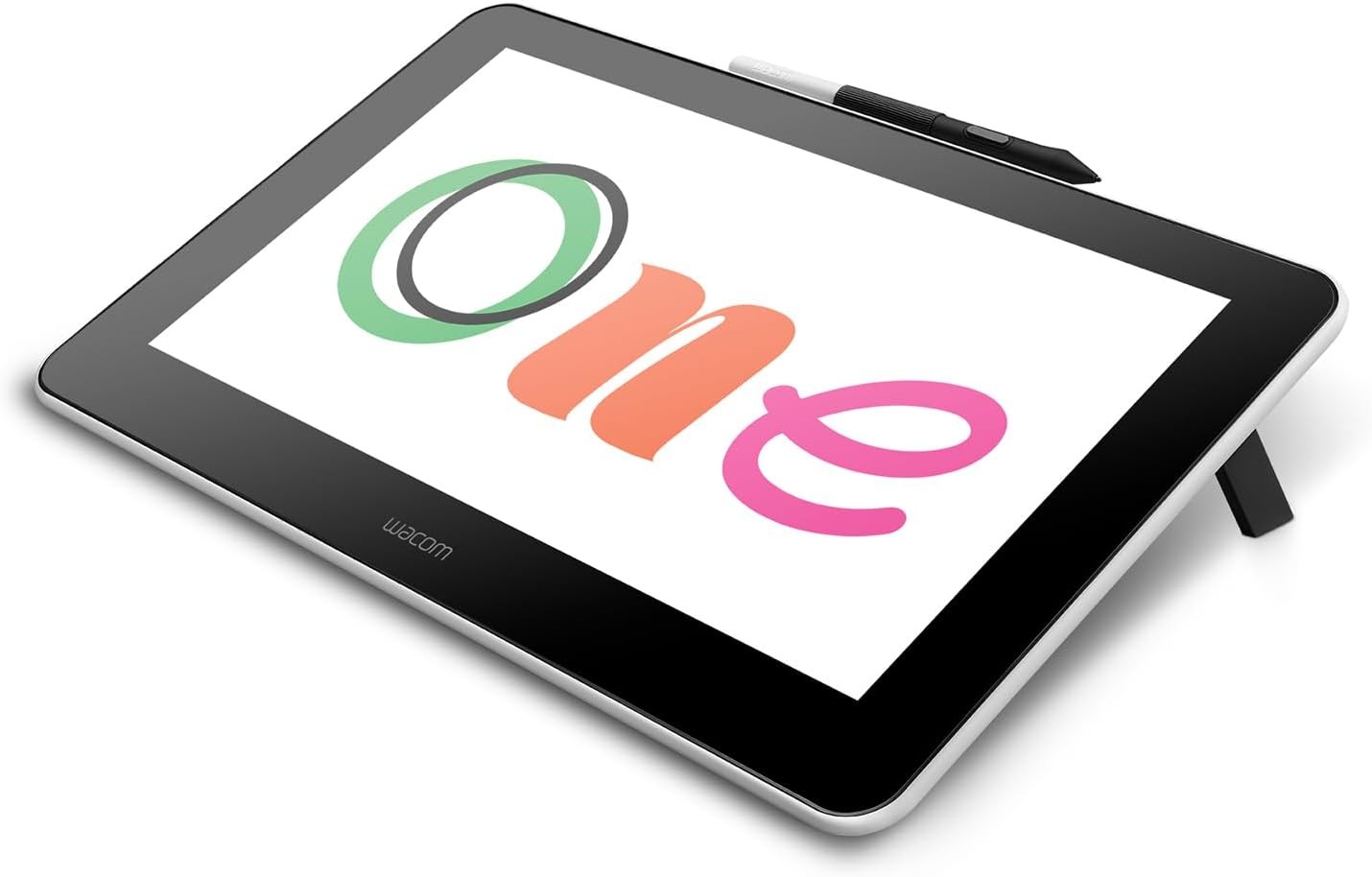 Wacom One HD Creative Pen Display, Drawing Tablet with Screen, 13.3" Graphics Mo