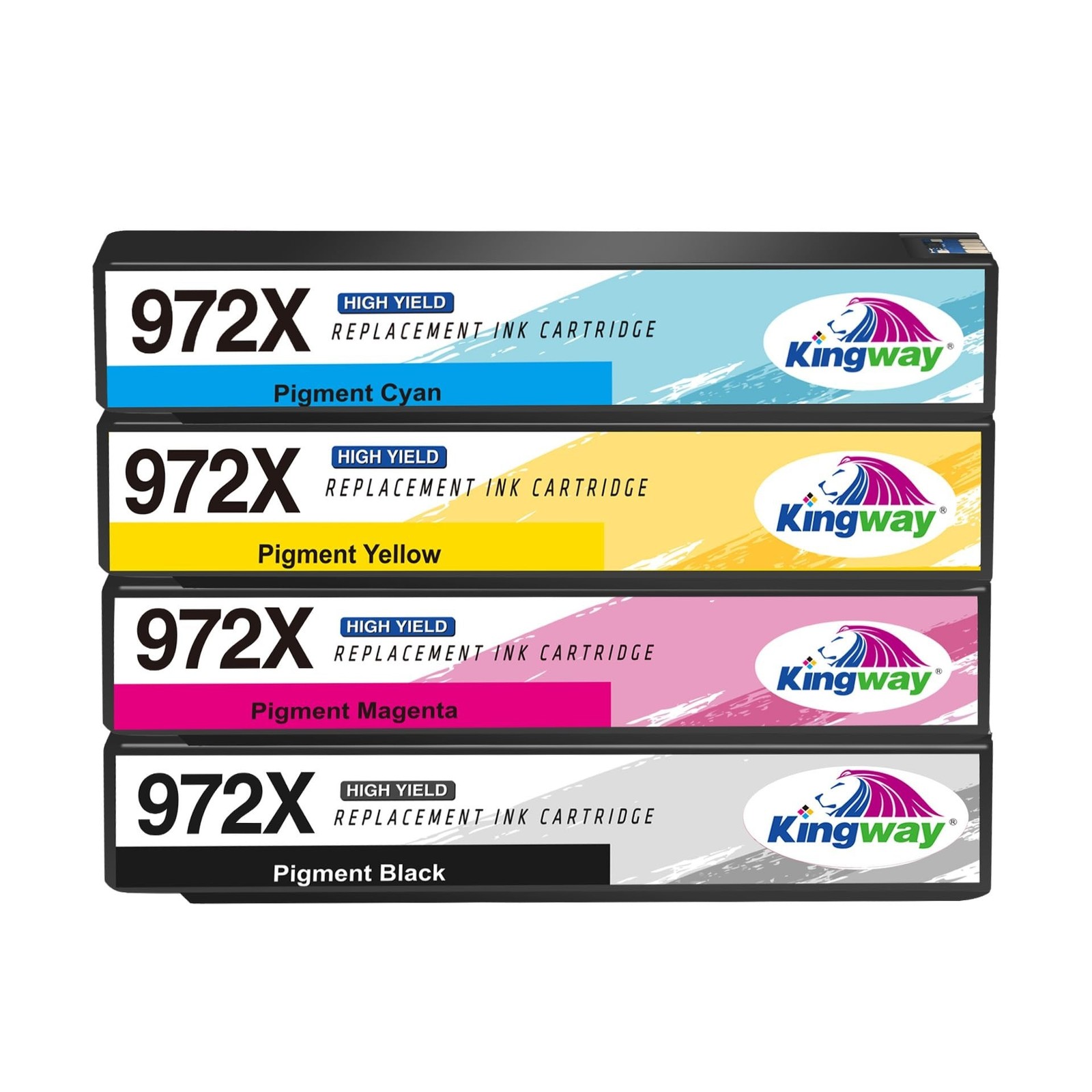 KINGWAY Compatible Ink Cartridge Replacement for HP 972X 972 Work with HP Pag...