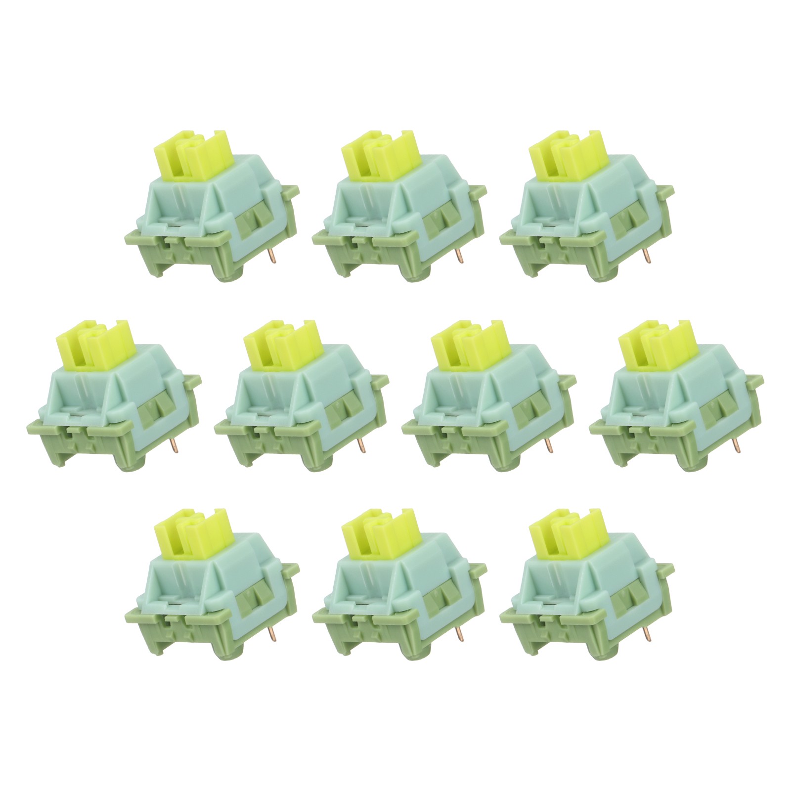 10pcs Light Blue Keyboard Switches 3-Pin 35gf Linear Keyboard Switch Replacement