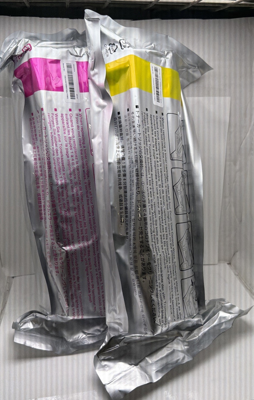 Brother Original Authentic TN331 Meganta + Yellow Toner Cartridge New: 5A3