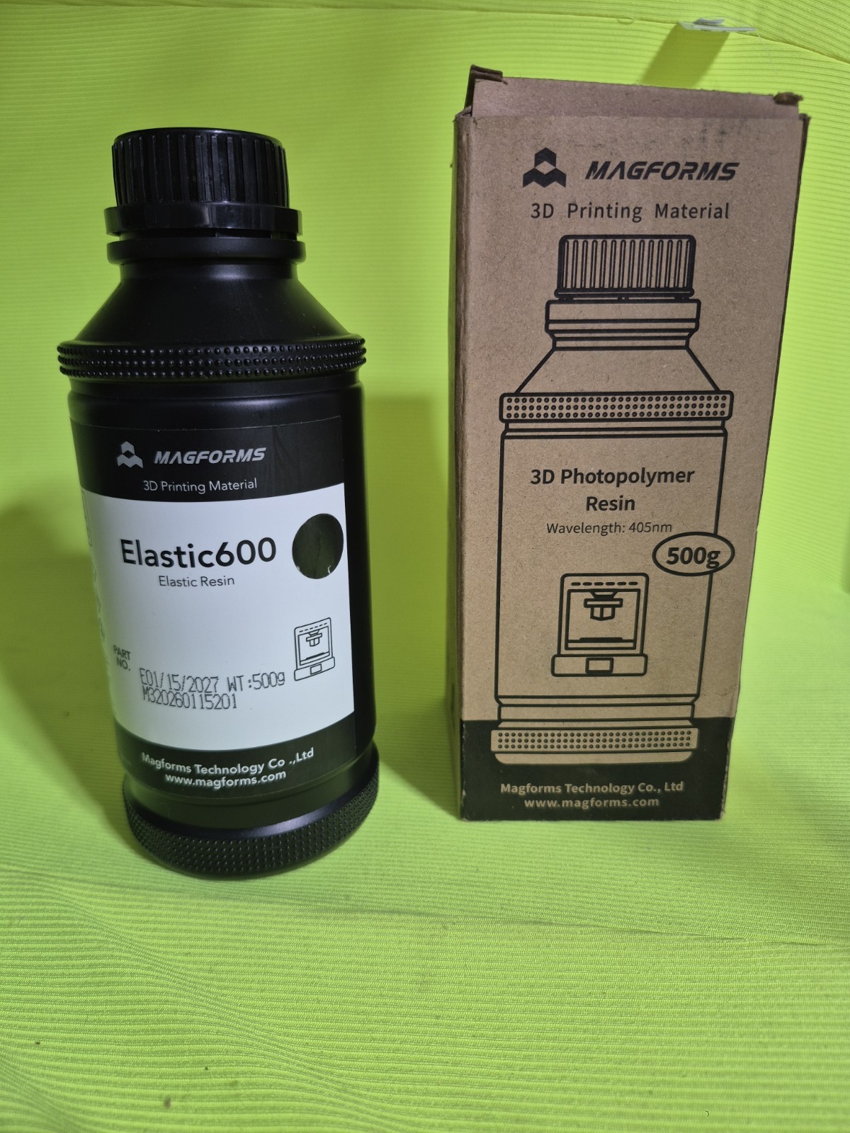 MAGFORMS Elastic600 Black Resin for LCD/DLP 3D Printers M320250212201