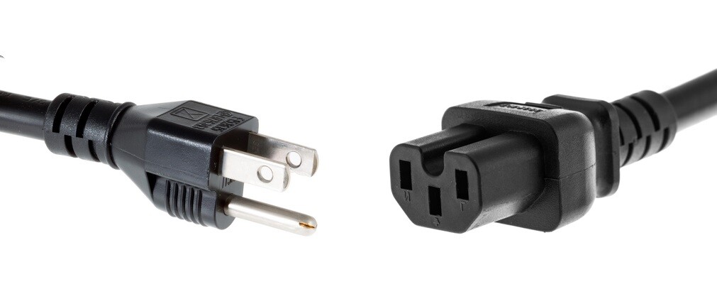 CBL-PWR-C15M-HITEMP-US, 8 Foot Power Cord - US