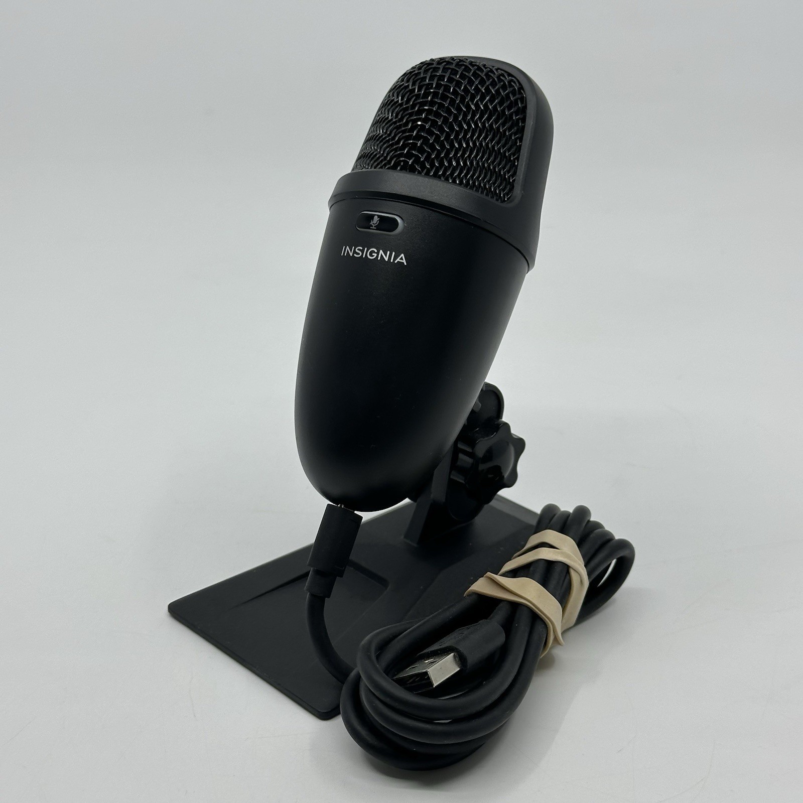Insignia USB Microphone Black (NS-CBM19) Tested Working With USB Cable