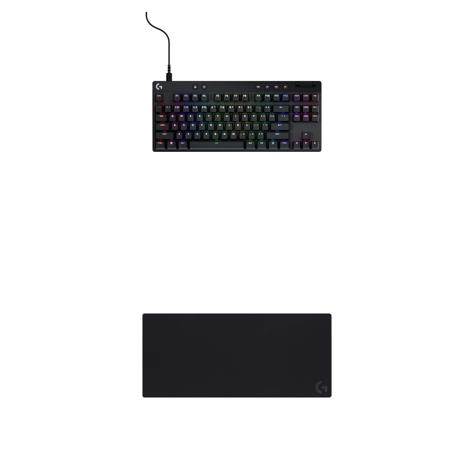 Logitech Pro Wireless Bundle: PRO X TKL RAPID Keyboard + XL Mouse Pad