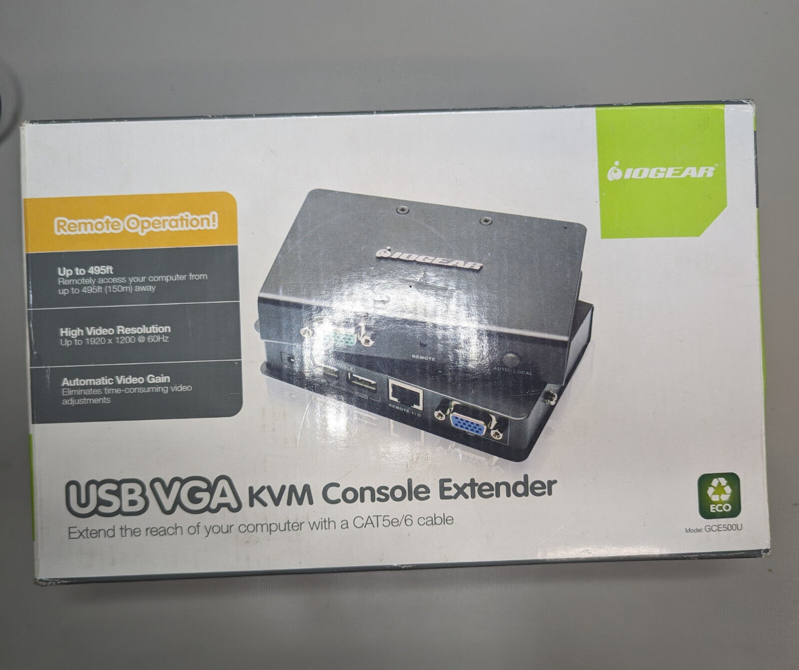 IOGEAR USB VGA KVM Console Extender GCE500U - KVM / USB extender GCE500UR