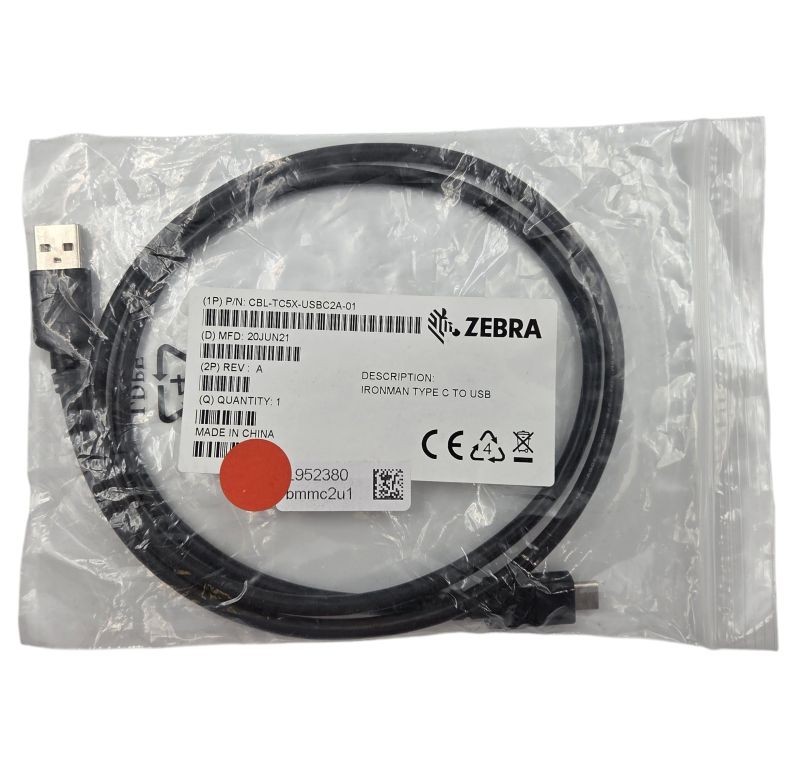 Zebra CBL-TC5X-USBC2A-01 Type C to USB New