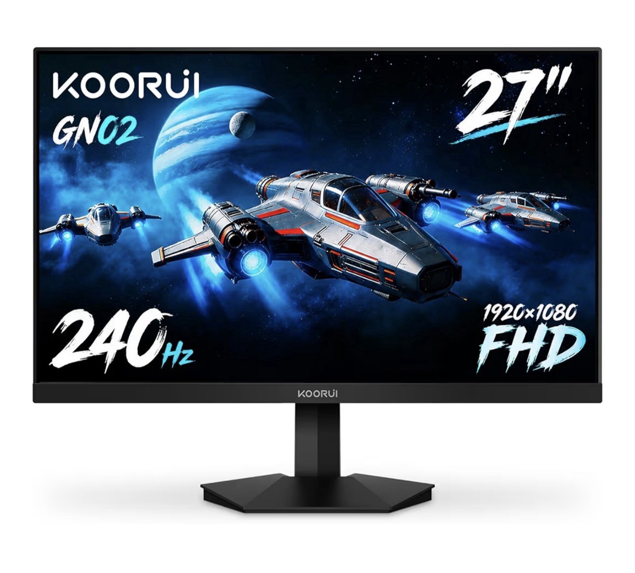 New In Box, KOORUI 27 Inch Gaming Monitor 240hz | FHD, HDMI, Black