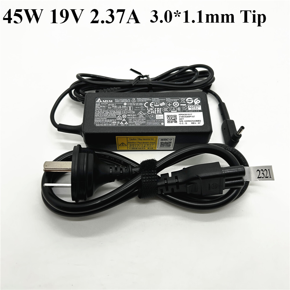 Genuine Delta ADP-45FE F 45W 19V 2.37A Laptop Charger 3.0*1.1mm AC Power Adapter