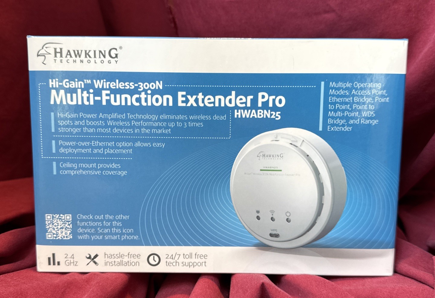 Hawking Hi-Gain Wireless-300N Multi-Function Extender Pro (HWABN25) - **NEW**