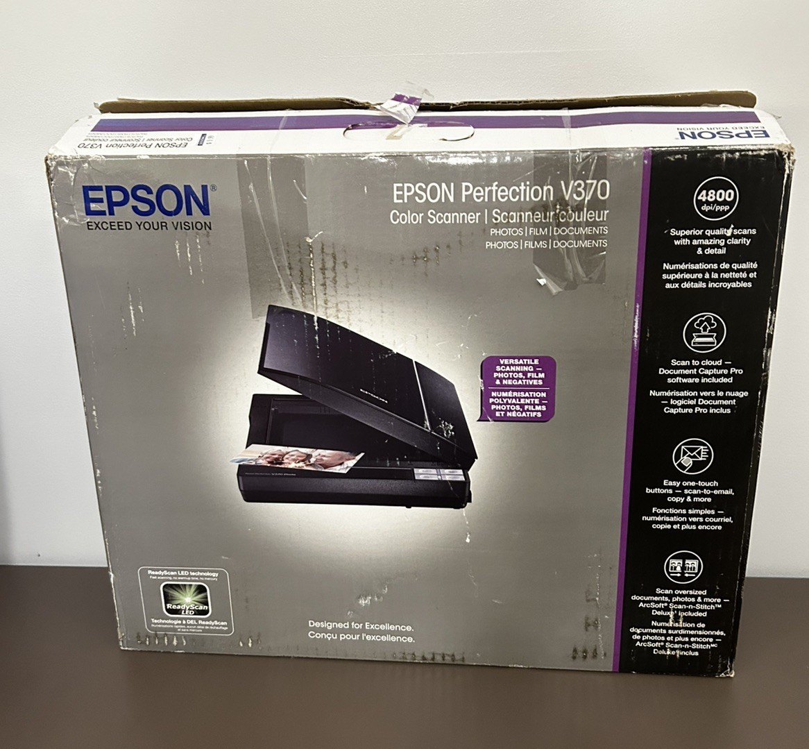 Epson Perfection V370 Photo, Slide & Film Scanner Read