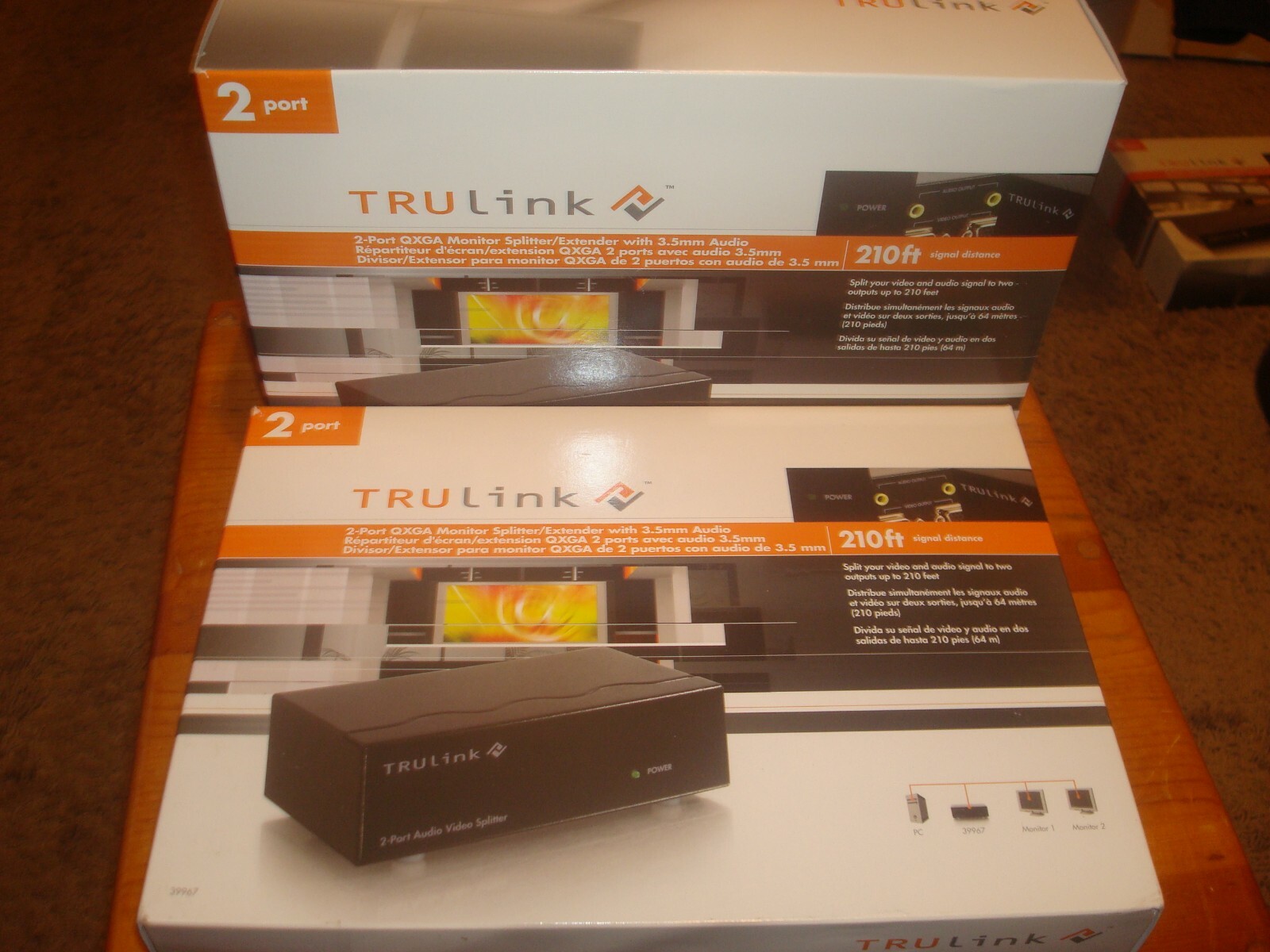  TRULINK  39967 2 PORT SPLITTER YOU ARE BUYING  NEW IN BOX 