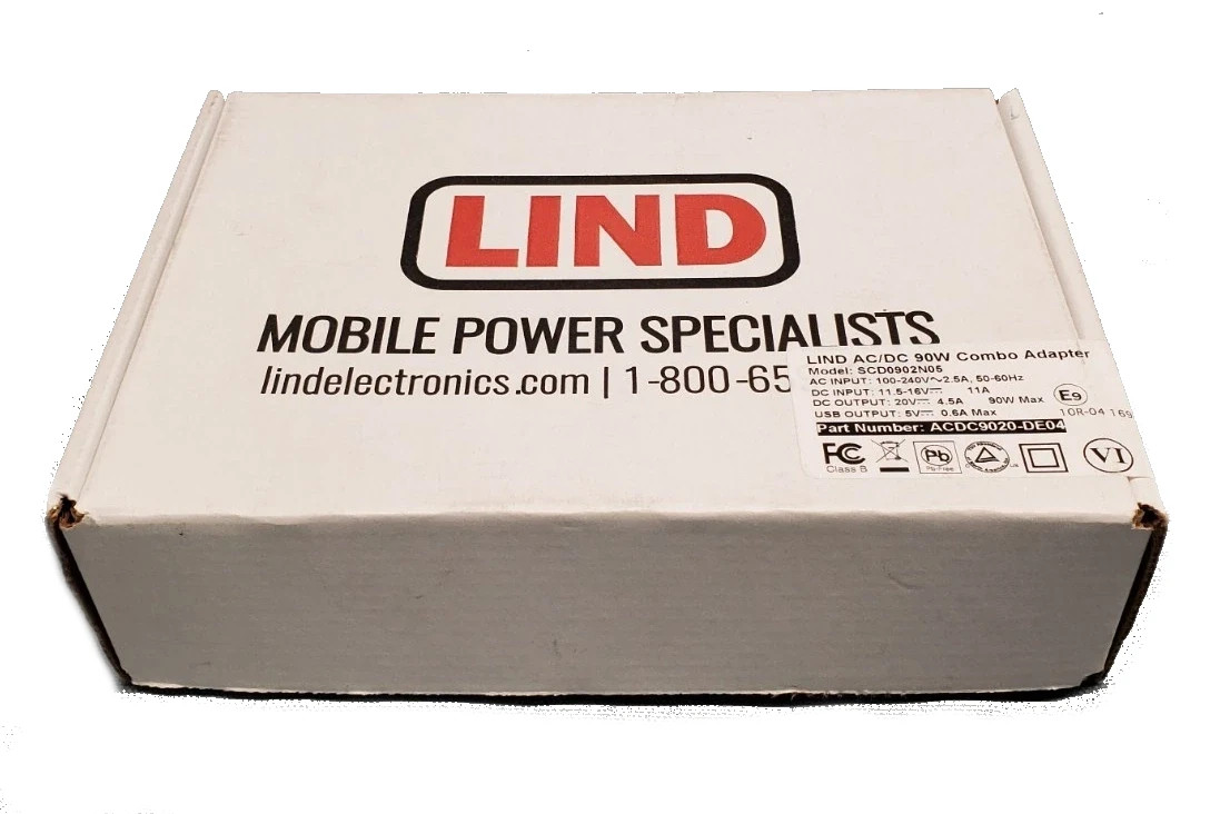 LIND SCD0902N05 90W AC/DC Combo Adapter Panasonic Toughbook Charger NEW