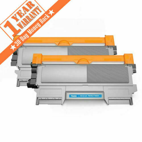 2PK For Brother TN450 Black Toner Cartridge HL-2240 2250DN 2270DW High Yield