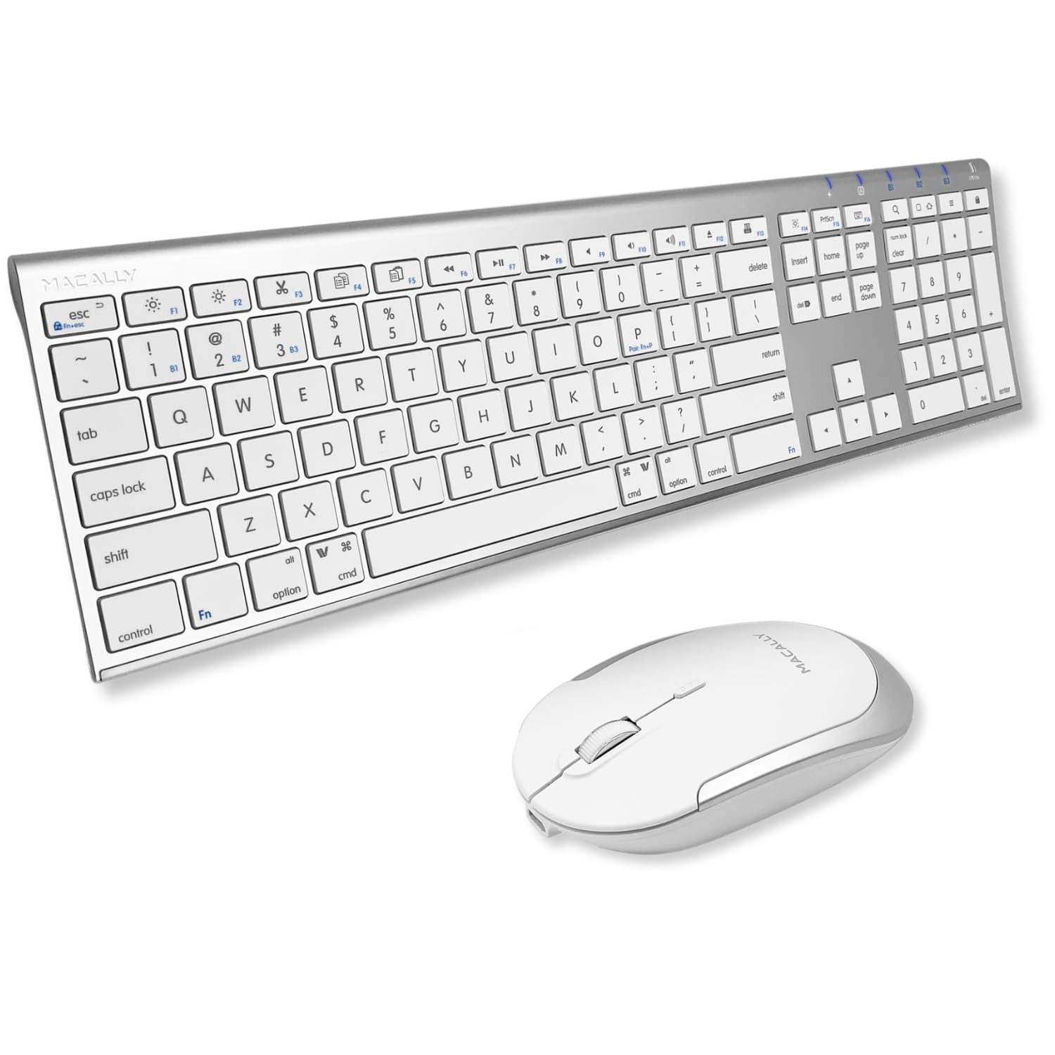 Premium Bluetooth Keyboard and Mouse for Mac | Compatible Wireless Apple Keyb...