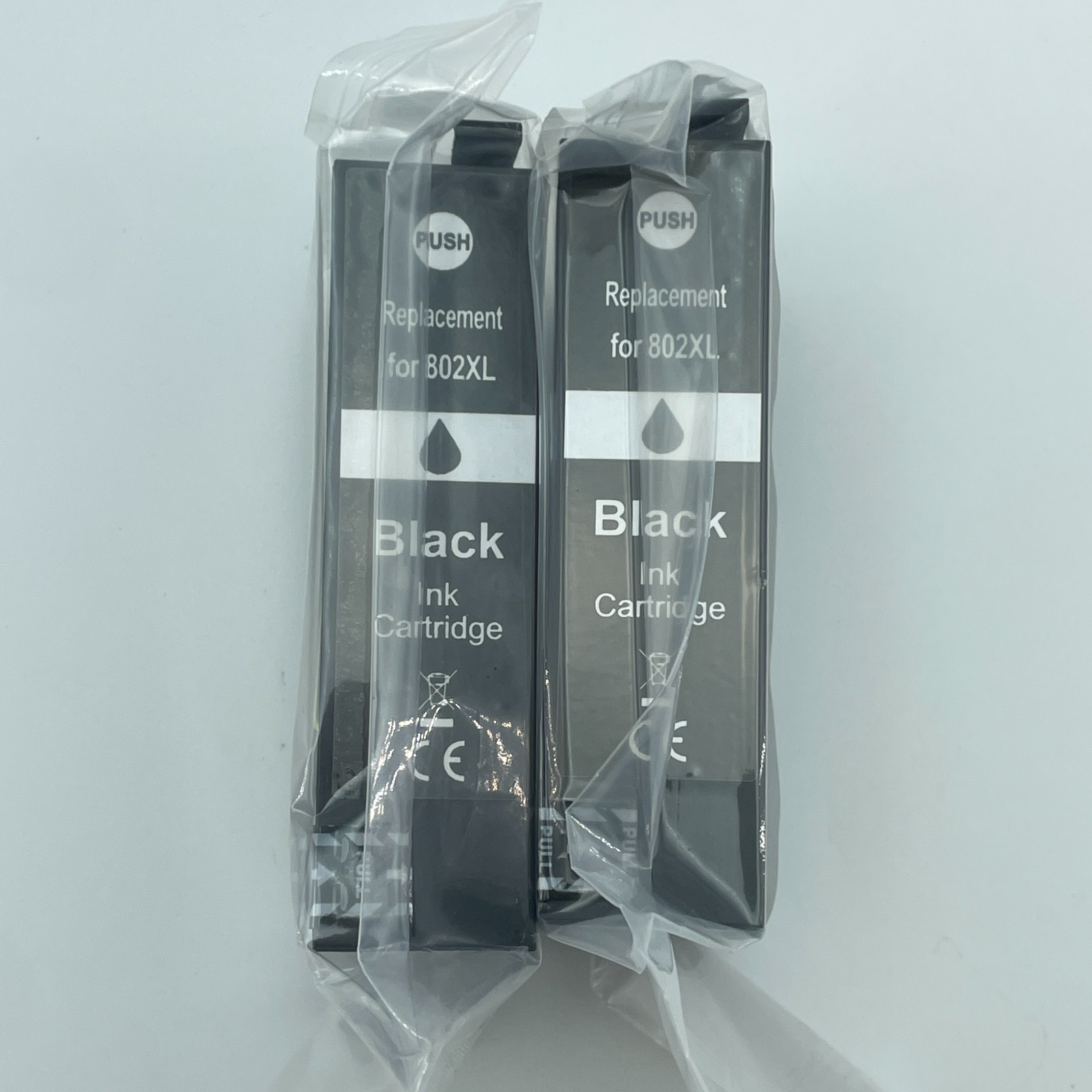 802XL Black Ink Cartridge 2 Pack Replacement for EPSON WorkForce Pro NEW Sealed